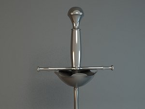 musketeer sword 3d model