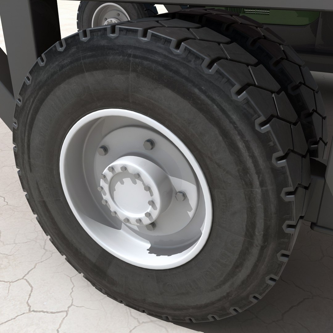 3dsmax Straddle Carrier 3 Wheels