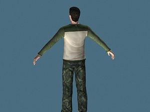 man male human 3d max