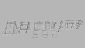 Scifi Top-Down Low Poly