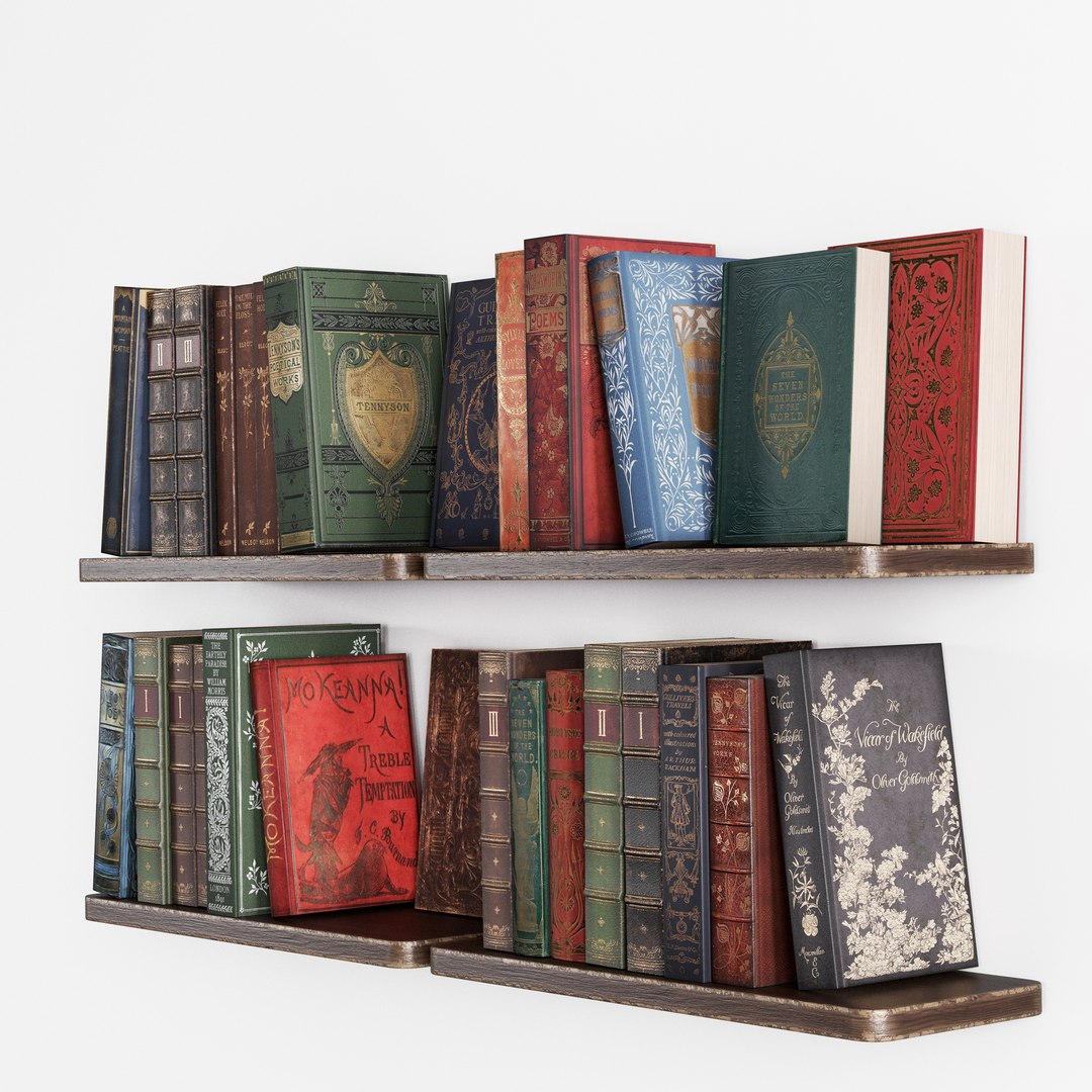 Classic Books Model - TurboSquid 2391743