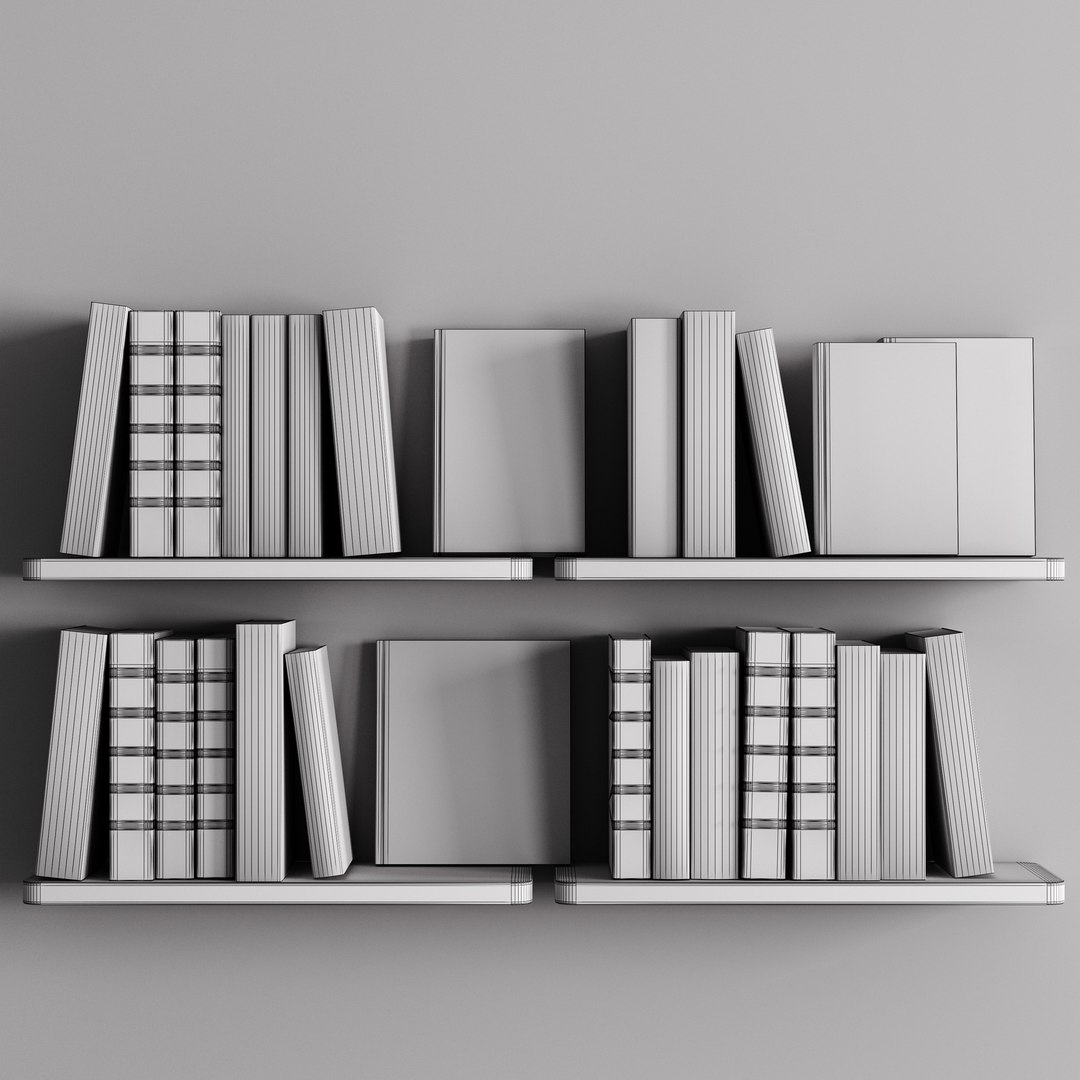 Classic Books Model - TurboSquid 2391743