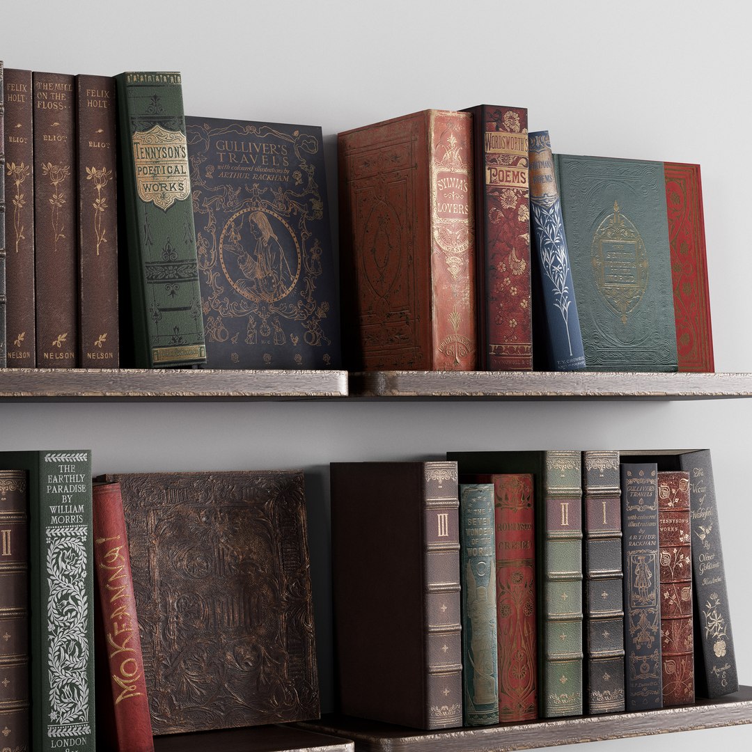 Classic Books Model - TurboSquid 2391743