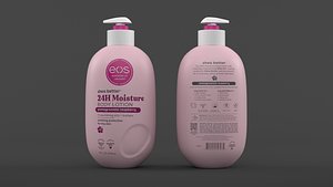 3D eos Shea Better Body Lotion Pomegranate Raspberry model