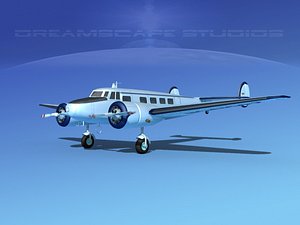 3d model propellers lockheed l10 electra