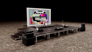 Mini Concert Stage 3D model