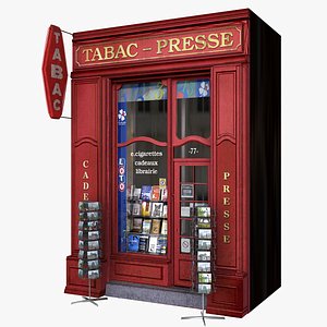 Typical Paris Shop Facade Tabac