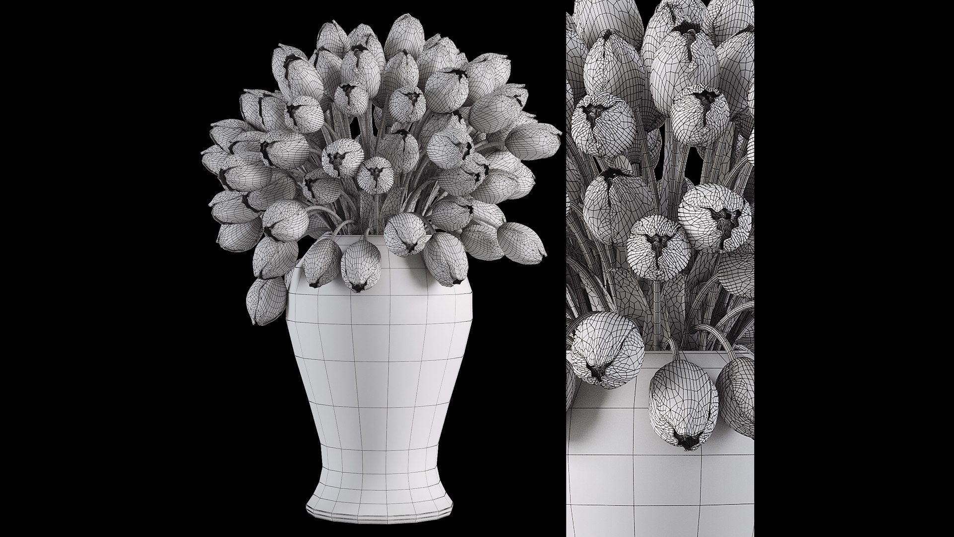 Tulips flowers bouquet 3D model - TurboSquid 2168135