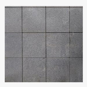 Modern grey granite facade slabs