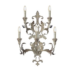 Classic baroque wall lamp candelabra sconce