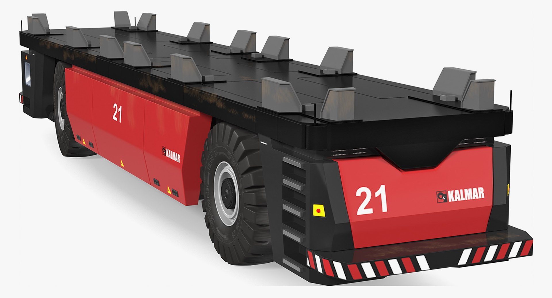 AGV Trailer Kalmar FastCharge Rigged 3D Model 3D model preview