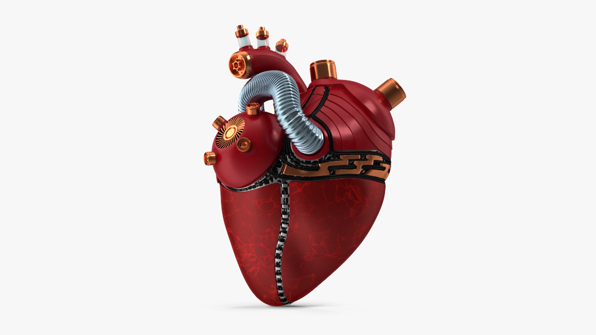 Bionic Robot Heart 3D model preview