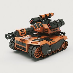 3D Concept Tank 05 model