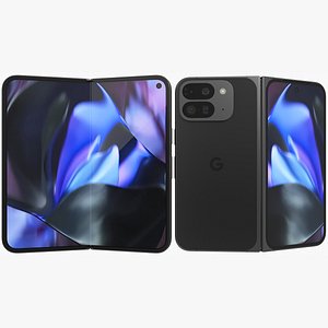 Google Pixel 9 Pro Fold Obsidian Animated