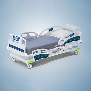 modern hospital bed 3D model