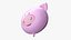 Balão de folha de decoração 03 Pig