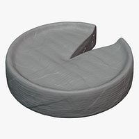 Gourmet French Brie Cheese Round - For 3D Print
