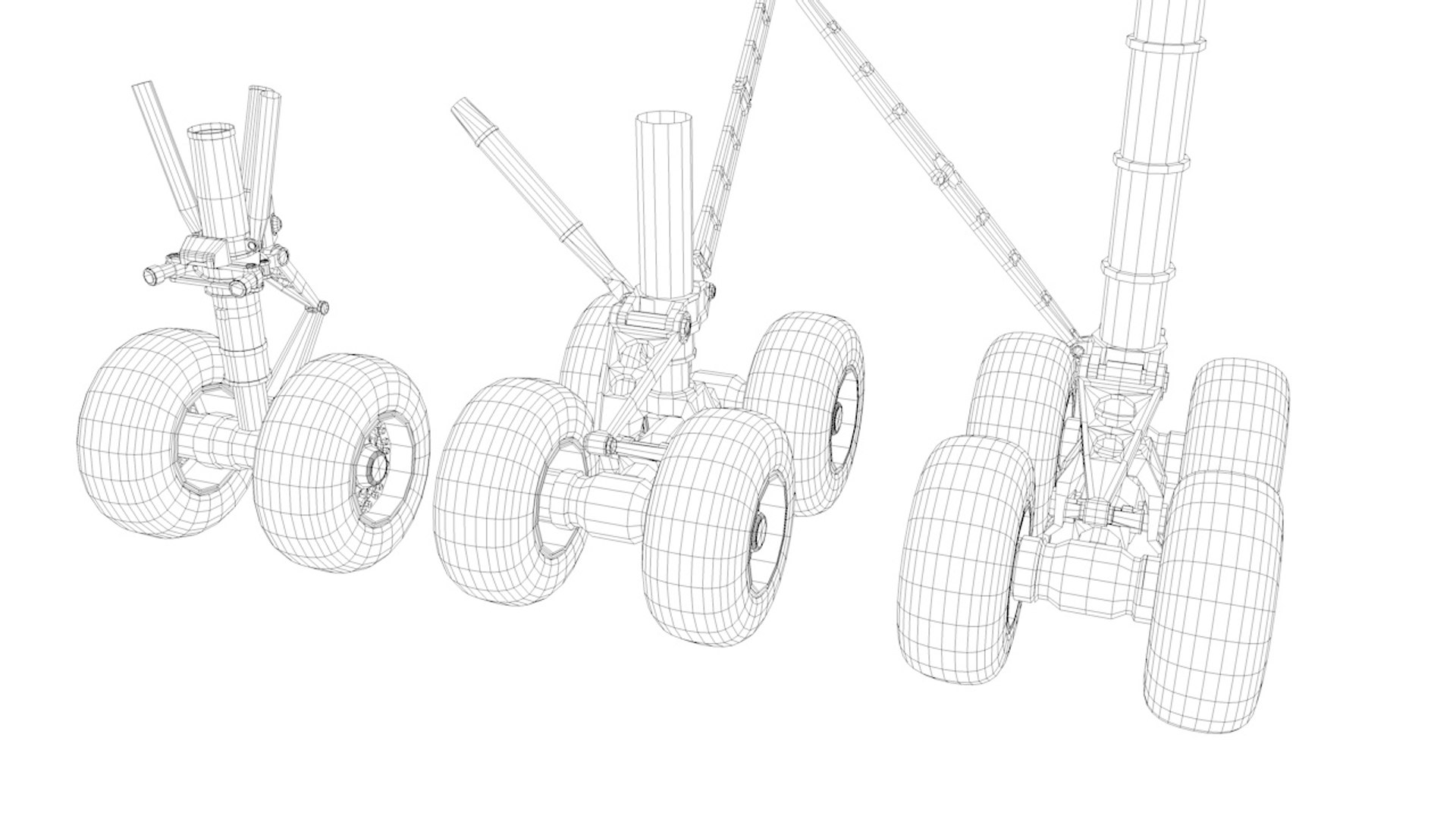 3D landing gear https://p.turbosquid.com/ts-thumb/zi/X7pQis/in1dAlyT/undercarriage08/jpg/1554977146/1920x1080/fit_q87/93231e9310bbe70393961e46452caed8290e499e/undercarriage08.jpg