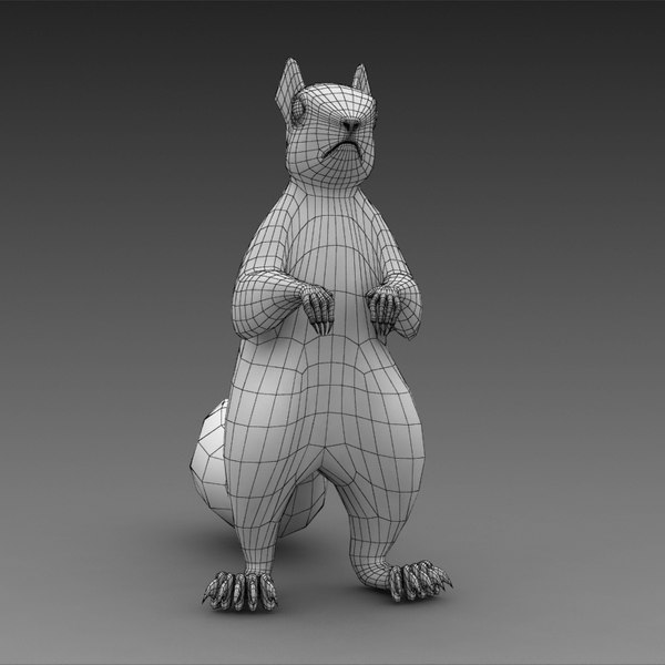 squirrel animals 3dr142 3d model