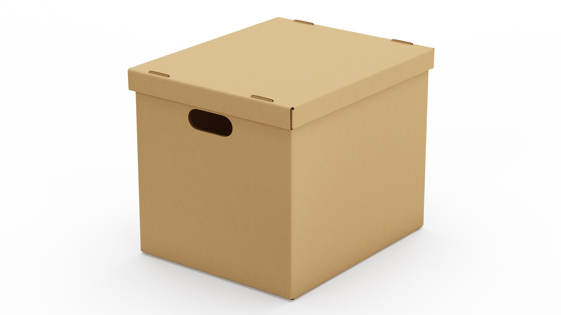 Cardboard Box 3D model preview