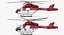 rigged air ambulance helicopters 3D