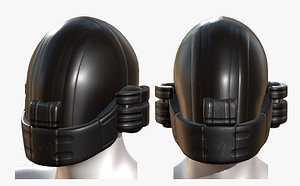 gas mask helmet 3D model