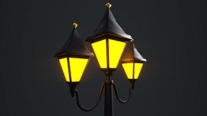 victorian street lamp architecture model