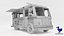 Fast Food Truck - truck 3D Model