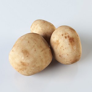 realistic potatoes obj