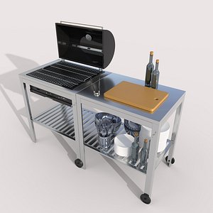 3D model Charcoal grill IKEA