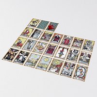 Old Tarot Cards - Major Arcana - Tinted