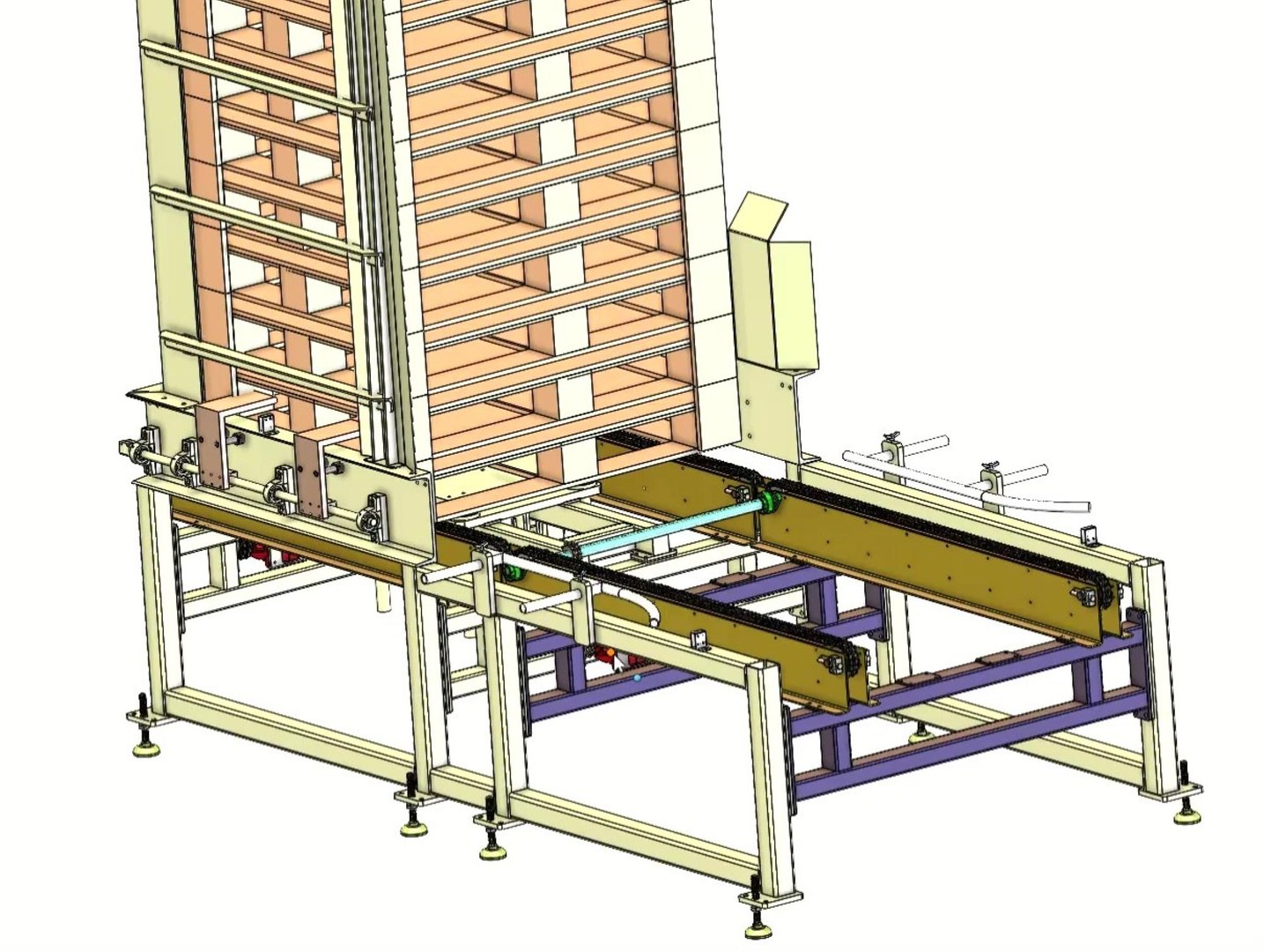 3D Pallet Loading-Unloading Machine - Automated Material Handling 3D ...