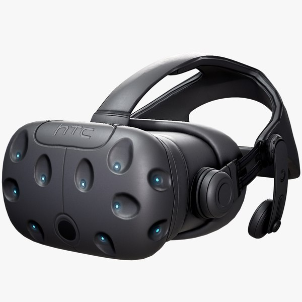 HTC Vive VR Headset Lowpoly PBR 3D model