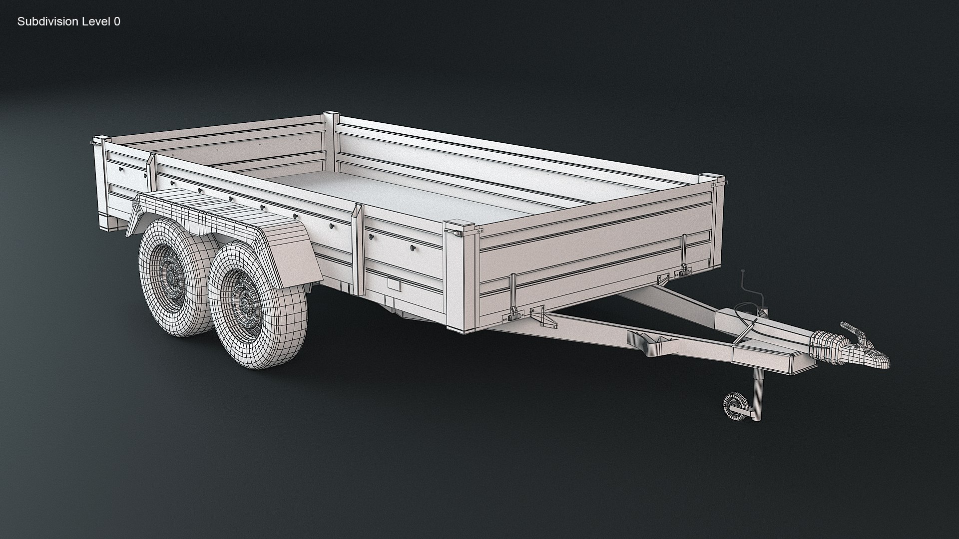 3D Rusted Cargo Trailer PBR - TurboSquid 2088643