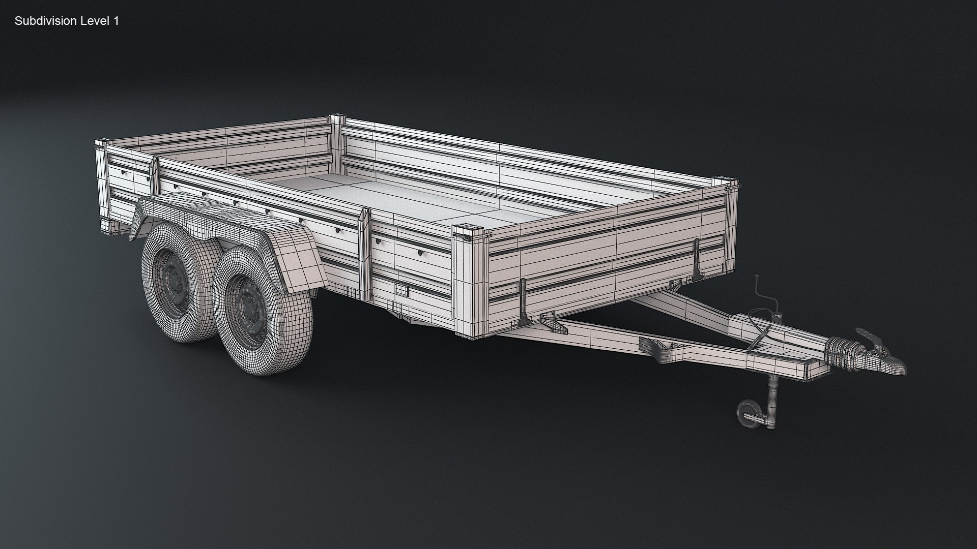 3D Rusted Cargo Trailer PBR - TurboSquid 2088643