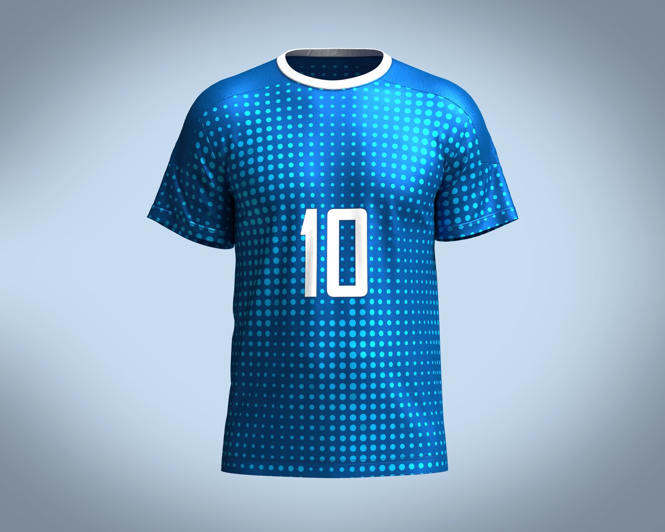 Soccer Blue Jersey Player10 3D Model TurboSquid 1959134