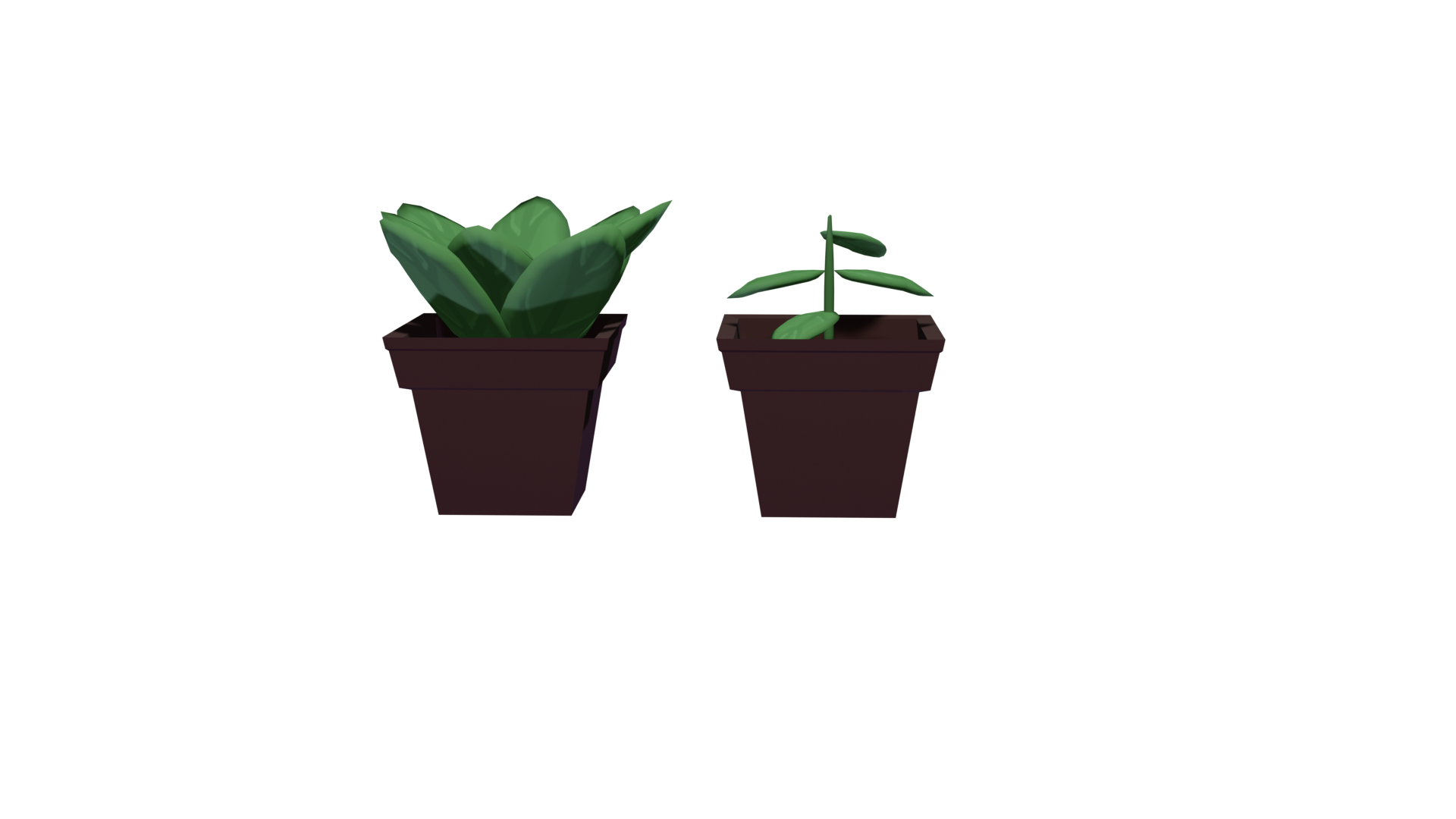 2 Low-Poly Stylized  Plants 3D model https://p.turbosquid.com/ts-thumb/zj/3LuhgN/sh/plants/png/1636732503/1920x1080/turn_fit_q99/78d240fe69fe3f363096eaf294f1e6993209dabf/plants-1.jpg