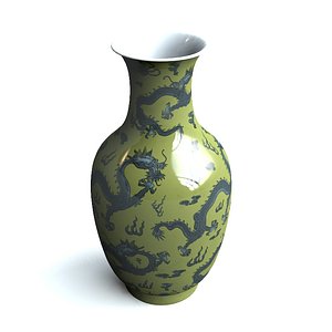 3d model of chinese vase