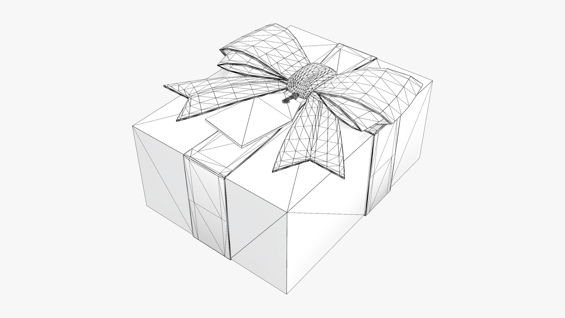 Big Ribbon Gift Boxes Model - TurboSquid 1816904