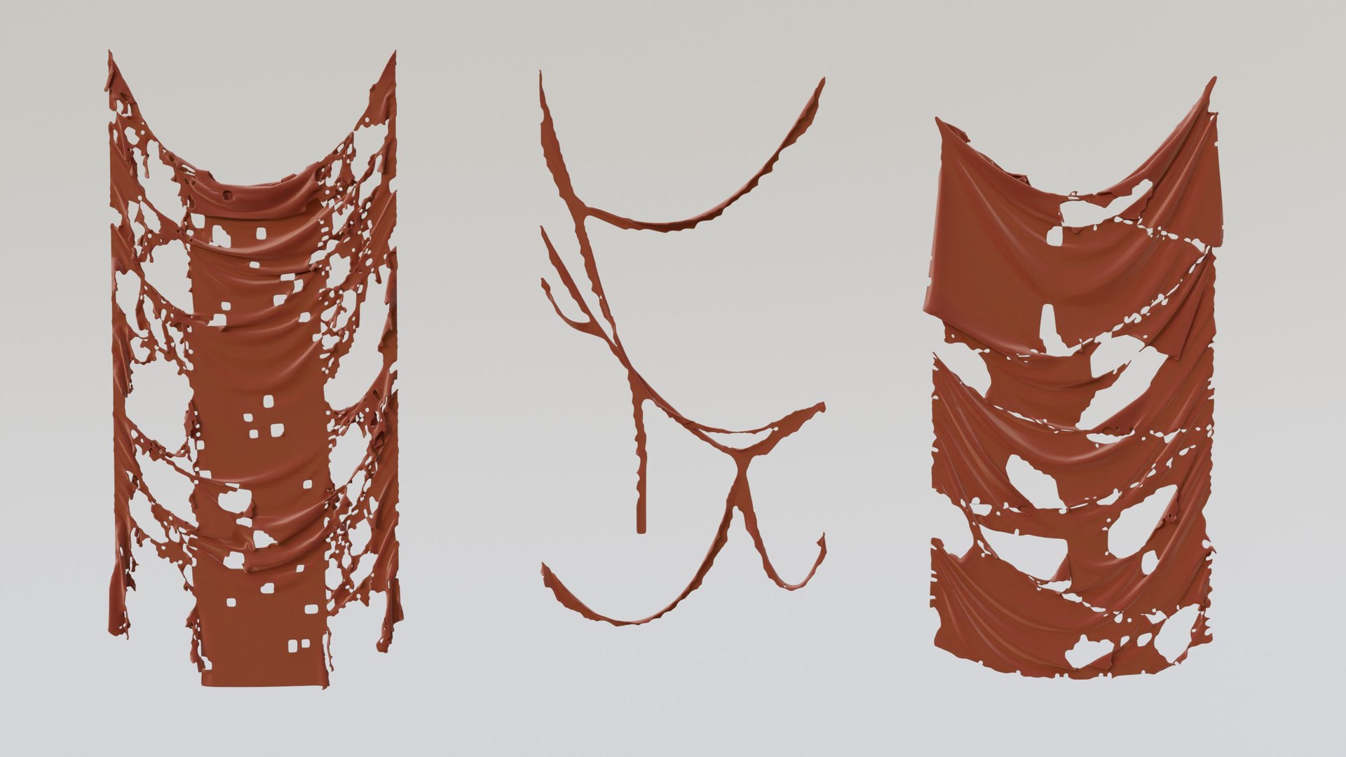 Torn Rags 2 3D - TurboSquid 1958781