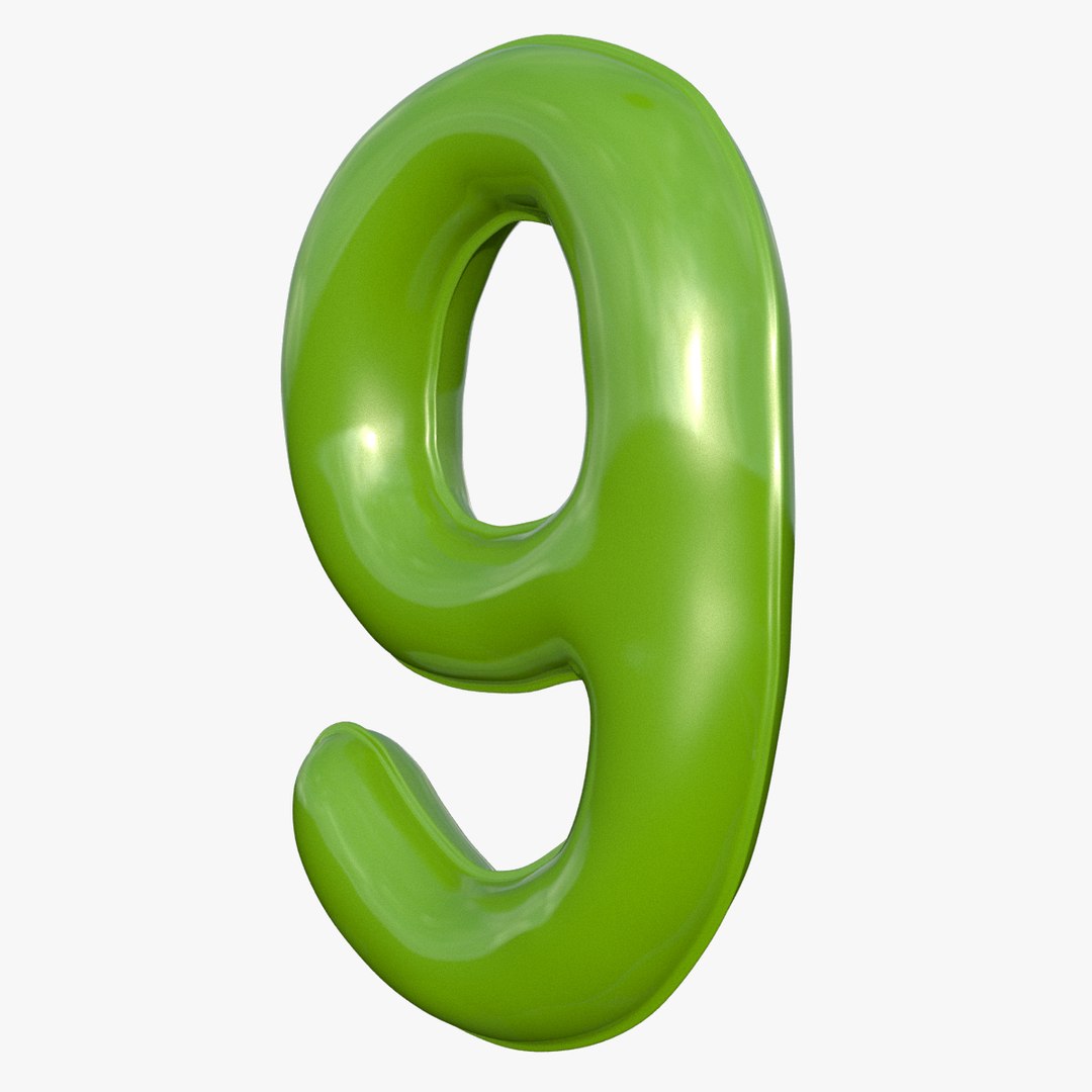 3D balloon numeral 9 model https://p.turbosquid.com/ts-thumb/zj/AVe8sX/fDp87CA7/ninegreen3/jpg/1519897904/1920x1080/fit_q87/f0b3acf6c45743f216c864b74f38d390d258f1bd/ninegreen3.jpg