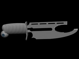 3d model knife weapon jewel
