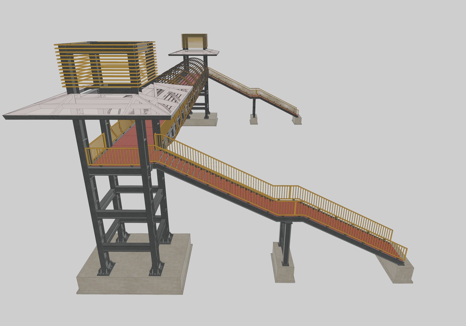 3D Steel Pedestrian Bridge-Straight Stair-Tower Column Type-27 https://p.turbosquid.com/ts-thumb/zj/FA25Qv/4J/18/jpg/1650714011/1920x1080/fit_q87/d016f1ec1a1d03a86ec858d943bb3f03a368e63a/18.jpg