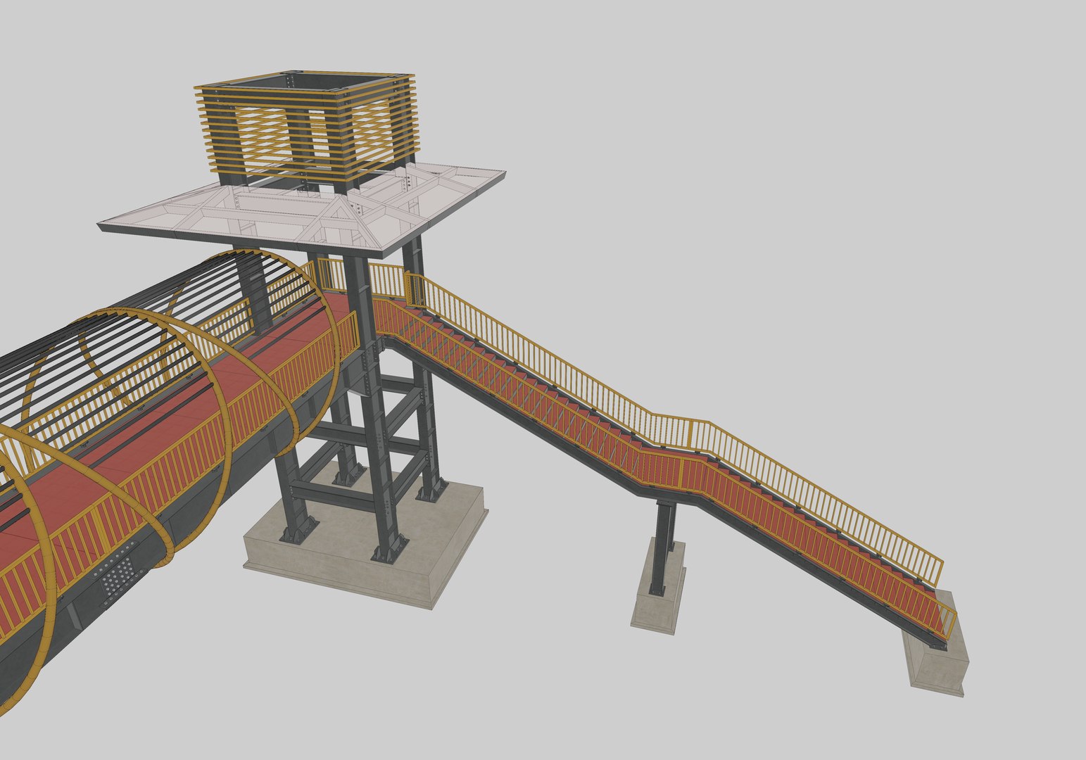 3D Steel Pedestrian Bridge-Straight Stair-Tower Column Type-27 https://p.turbosquid.com/ts-thumb/zj/FA25Qv/4w/24/jpg/1650714091/1920x1080/fit_q87/4ab3177fd17fb7cfd7252d1287b1c43d7b248115/24.jpg