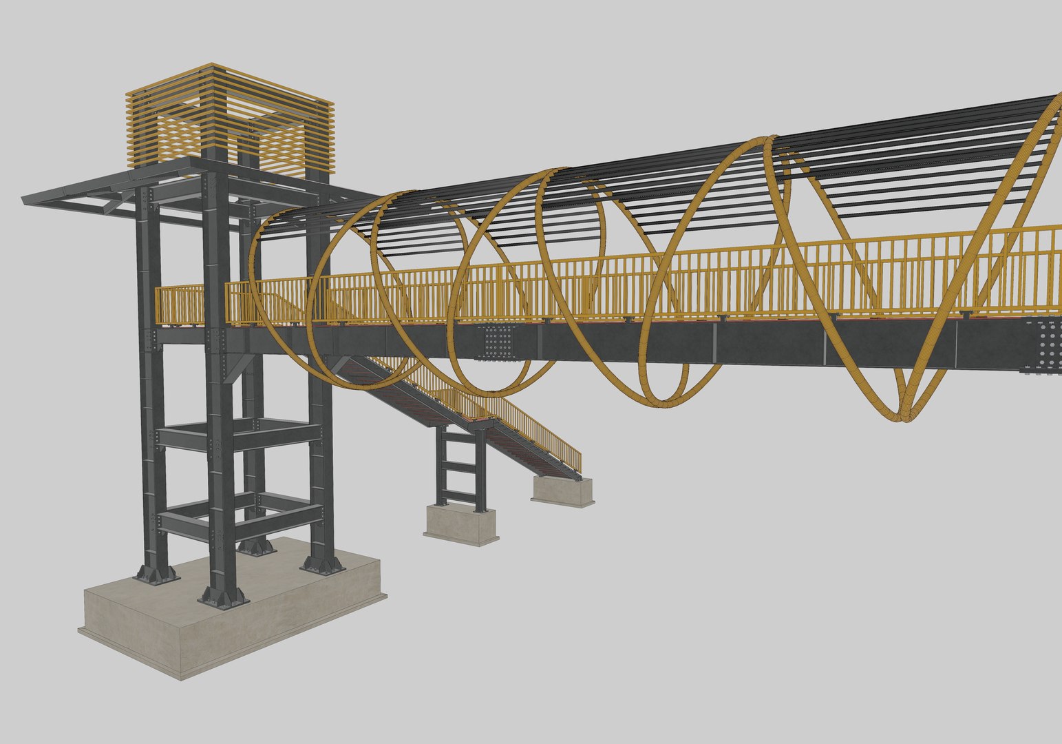 3D Steel Pedestrian Bridge-Straight Stair-Tower Column Type-27 https://p.turbosquid.com/ts-thumb/zj/FA25Qv/Gk/20/jpg/1650714090/1920x1080/fit_q87/47b4f0b7c544c31de70f811a217a62bc42f70f3b/20.jpg
