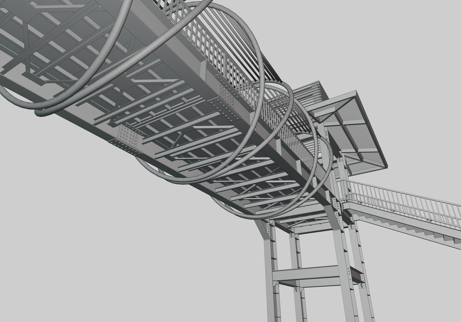 3D Steel Pedestrian Bridge-Straight Stair-Tower Column Type-27 https://p.turbosquid.com/ts-thumb/zj/FA25Qv/gU/33/jpg/1650714119/1920x1080/fit_q87/d1b5f8c09c651387178504fe0ddf1b2e04b1e000/33.jpg