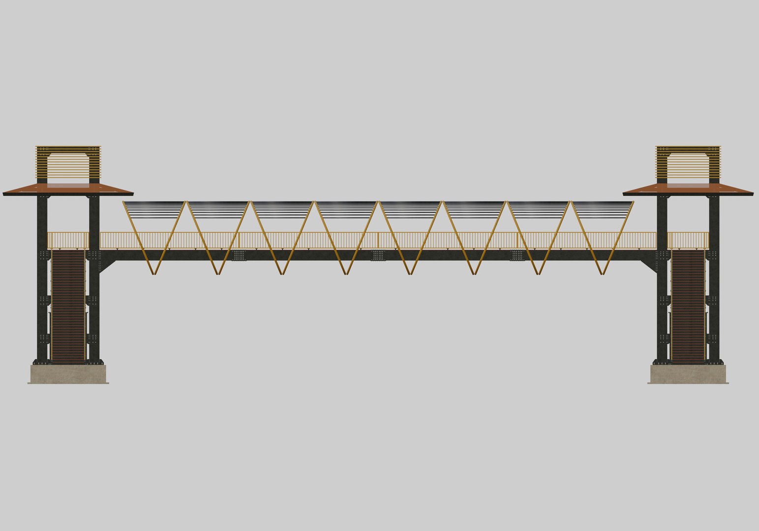 3D Steel Pedestrian Bridge-Straight Stair-Tower Column Type-27 https://p.turbosquid.com/ts-thumb/zj/FA25Qv/my/28/jpg/1650713846/1920x1080/fit_q87/d0ab68776723f5a6406e926a465eef680fa2eb8f/28.jpg
