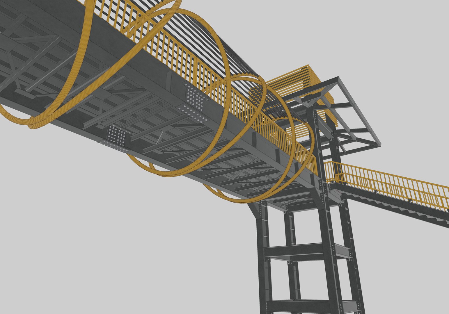 3D Steel Pedestrian Bridge-Straight Stair-Tower Column Type-27 https://p.turbosquid.com/ts-thumb/zj/FA25Qv/zt/23/jpg/1650714099/1920x1080/fit_q87/c93675adc7c736af44c6e28db66a8aa8b27c7c03/23.jpg