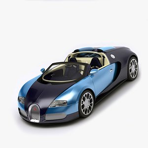 bugatti veyron rigged 3d max