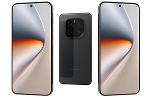 3D Honor GT Pro Phantom Black Low Poly